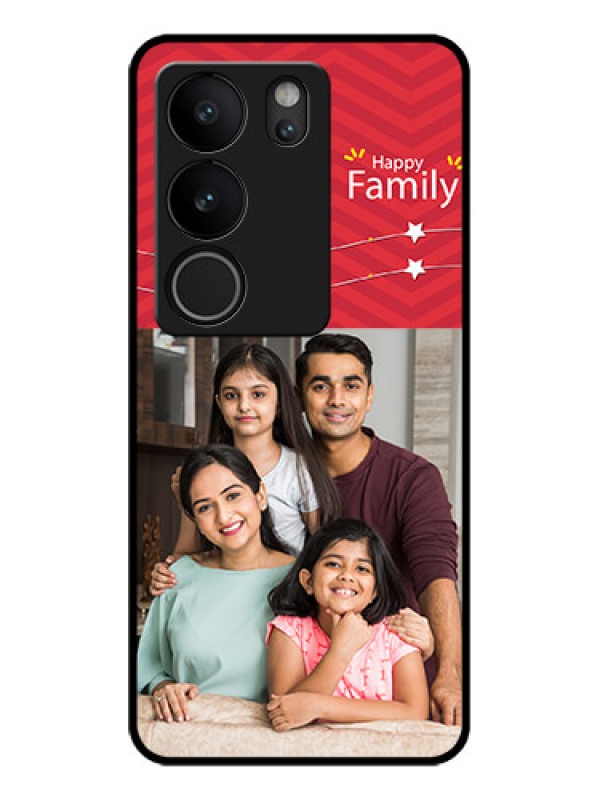 Custom Vivo V29 Pro 5G Custom Glass Phone Case - Happy Family Design
