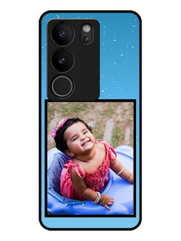 Custom Vivo V29 Pro 5G Custom Glass Phone Case - Wave Pattern Colorful Design