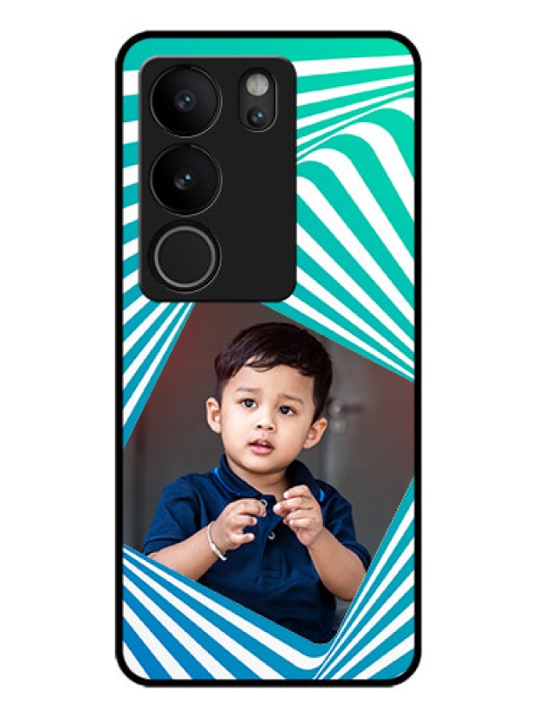 Custom Vivo V29 Pro 5G Custom Glass Phone Case - Abstract Spiral Design