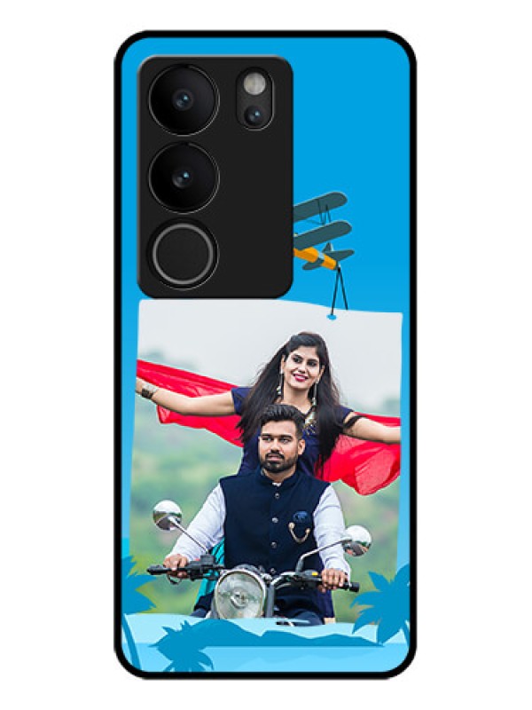 Custom Vivo V29 Pro 5G Custom Glass Phone Case - Traveller Design