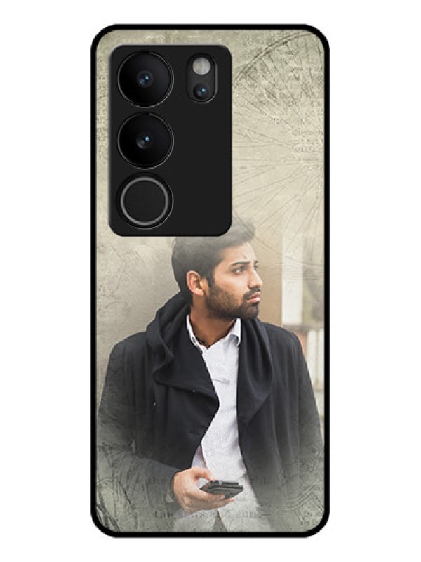 Custom Vivo V29 Pro 5G Custom Glass Phone Case - With Vintage Design