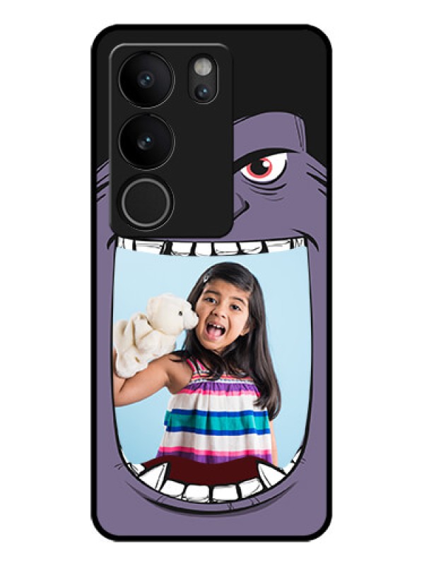 Custom Vivo V29 Pro 5G Custom Glass Phone Case - Angry Monster Design