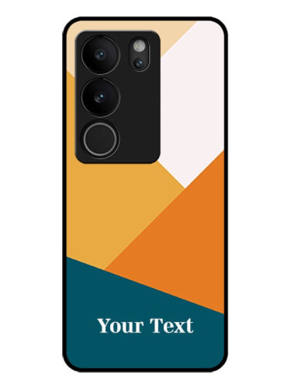 Custom Vivo V29 Pro 5G Custom Glass Phone Case - Stacked Multi - Colour Design