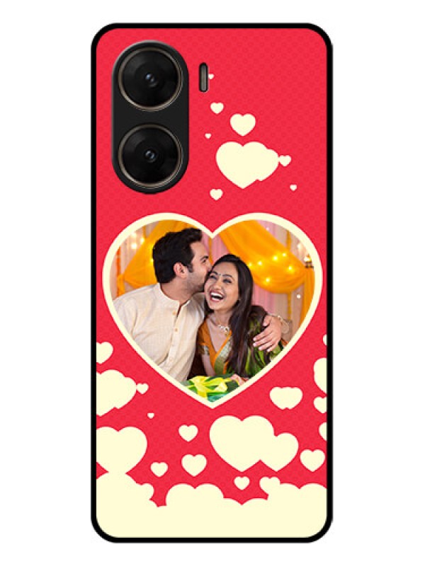 Custom Vivo V29E 5G Custom Glass Phone Case - Love Symbols Phone Cover Design