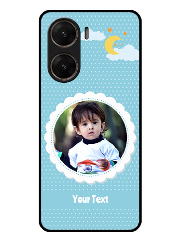 Custom Vivo V29E 5G Custom Glass Phone Case - Violet Pattern Design