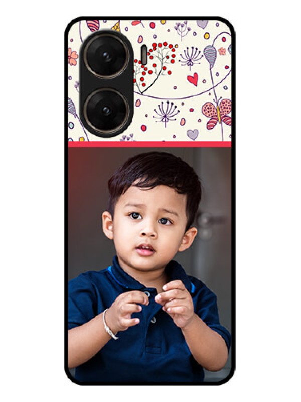Custom Vivo V29E 5G Custom Glass Phone Case - Premium Floral Design
