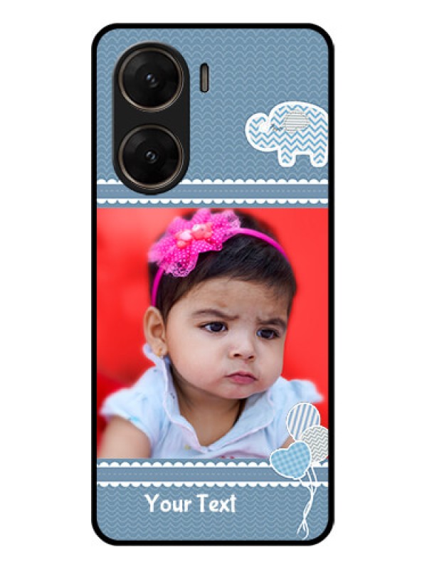 Custom Vivo V29E 5G Custom Glass Phone Case - With Kids Pattern Design