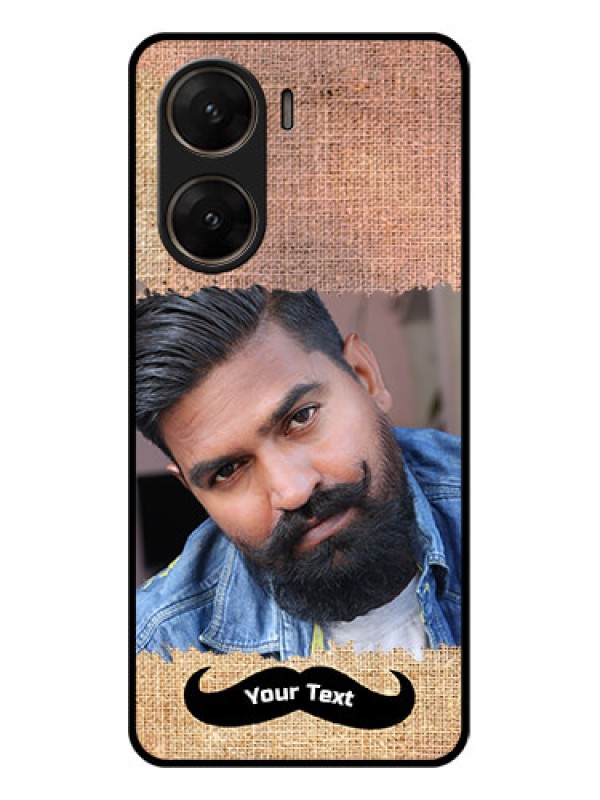 Custom Vivo V29E 5G Custom Glass Phone Case - With Texture Design