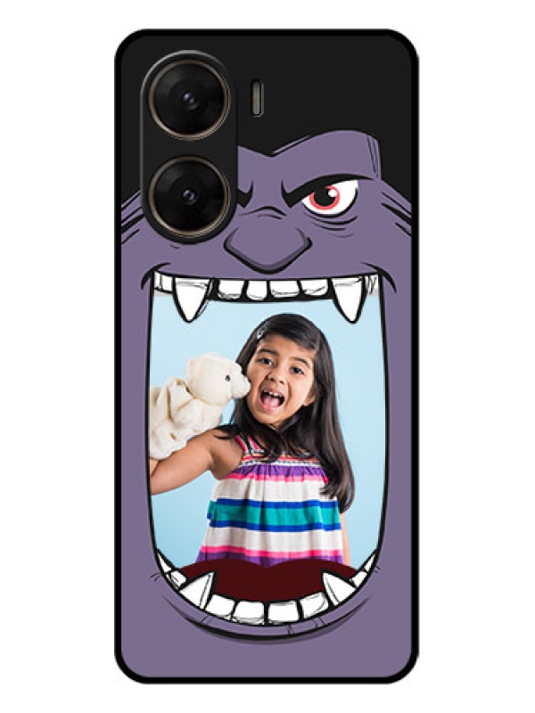 Custom Vivo V29E 5G Custom Glass Phone Case - Angry Monster Design
