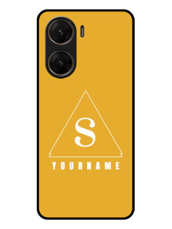 Custom Vivo V29E 5G Custom Glass Phone Case - Simple Triangle Design