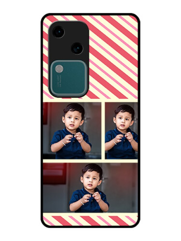 Custom Vivo V30 5G Custom Glass Phone Case - Picture Upload Mobile Case Design