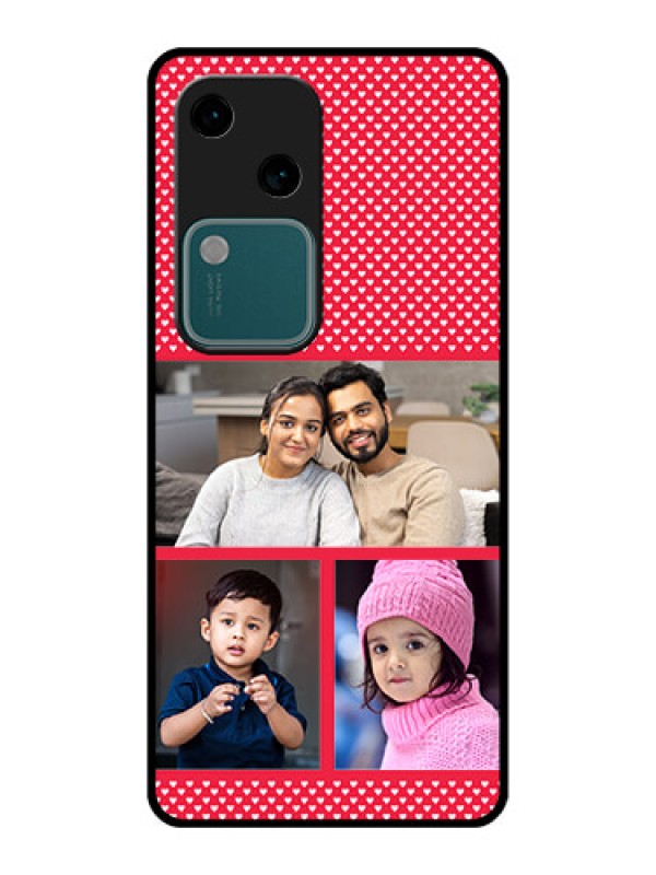 Custom Vivo V30 5G Custom Glass Phone Case - Bulk Photo Upload Design