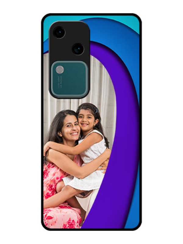 Custom Vivo V30 5G Custom Glass Phone Case - Simple Pattern Design