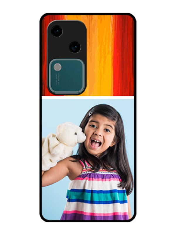 Custom Vivo V30 5G Custom Glass Phone Case - Multi Color Design