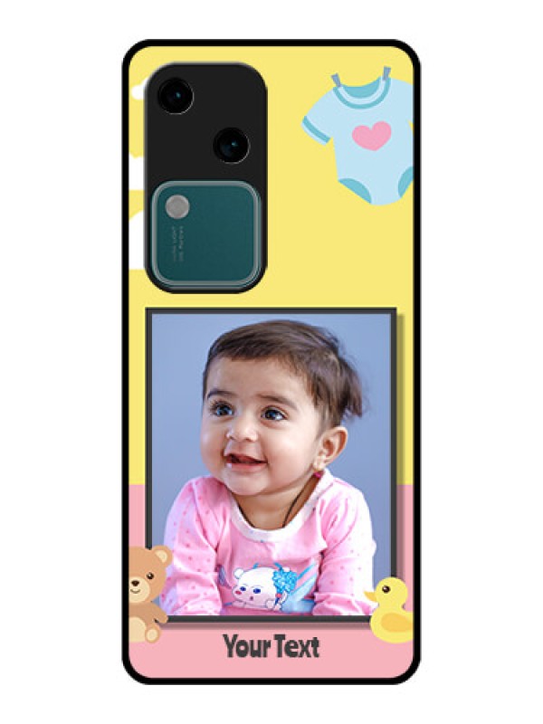 Custom Vivo V30 5G Custom Glass Phone Case - Kids 2 Color Design