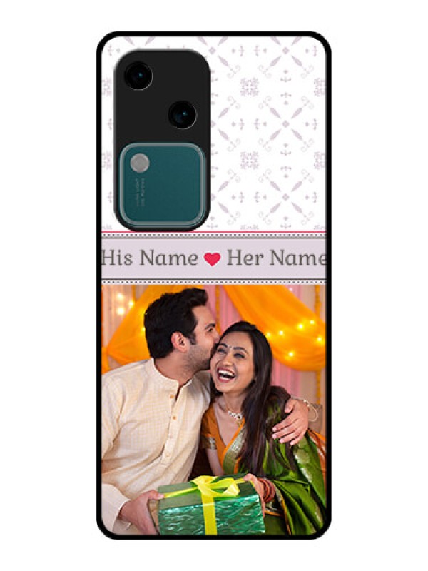 Custom Vivo V30 5G Custom Glass Phone Case - With Photo And Ethnic Design