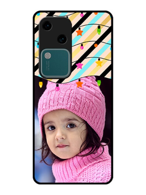 Custom Vivo V30 5G Custom Glass Phone Case - Lights Hanging Design