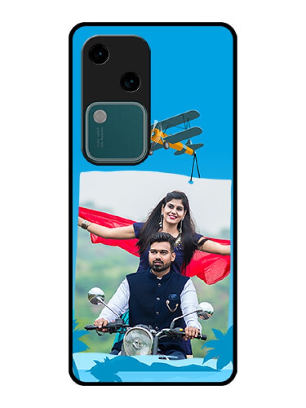 Custom Vivo V30 5G Custom Glass Phone Case - Traveller Design
