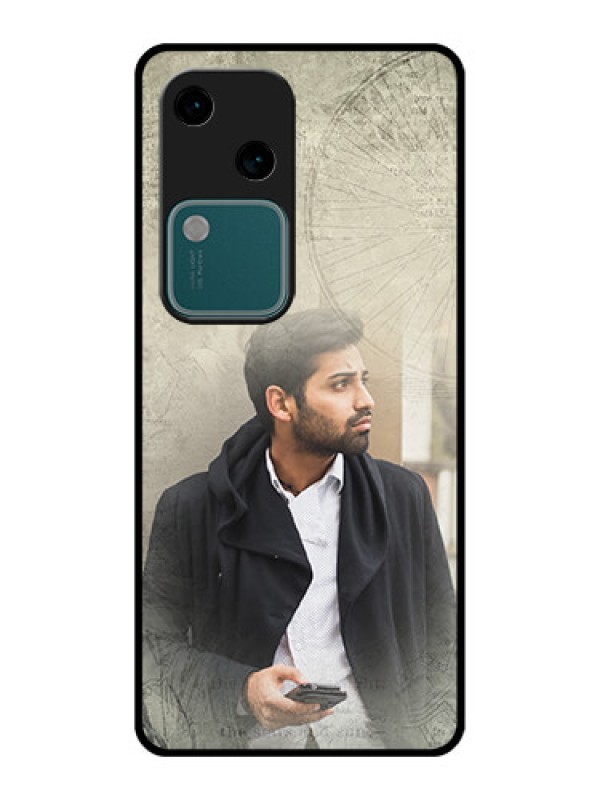 Custom Vivo V30 5G Custom Glass Phone Case - With Vintage Design