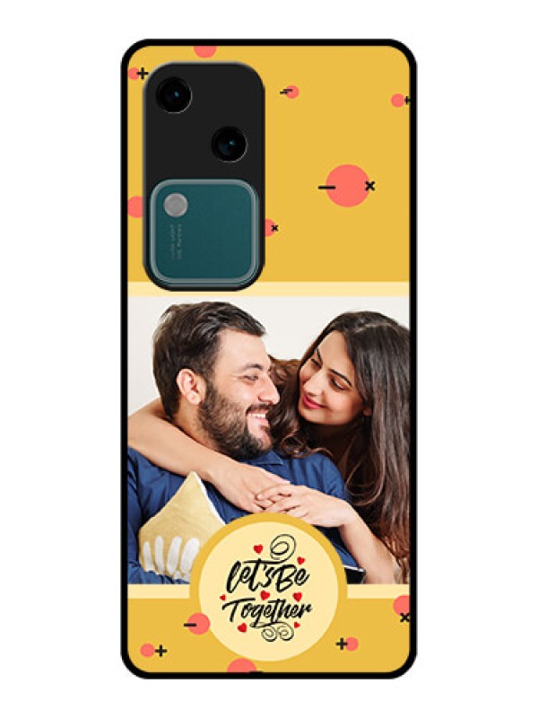 Custom Vivo V30 5G Custom Glass Phone Case - Lets Be Together Design