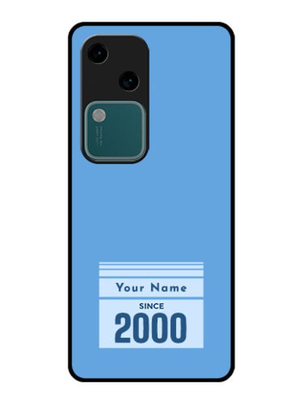 Custom Vivo V30 5G Custom Glass Phone Case - Custom Year Of Birth Design