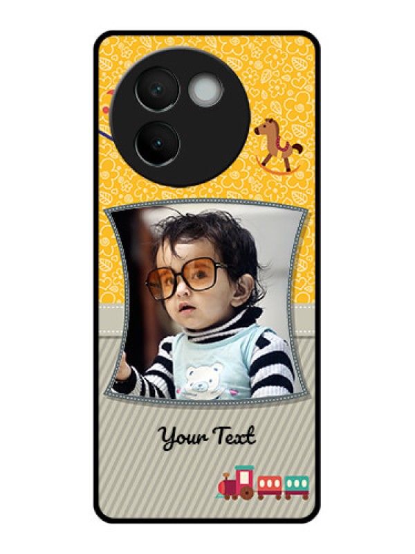 Custom Vivo V30E 5G Custom Glass Phone CaseBaby Picture Upload Design