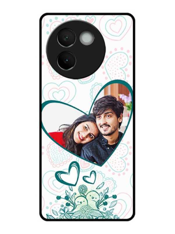 Custom Vivo V30E 5G Custom Glass Phone CasePremium Couple Design