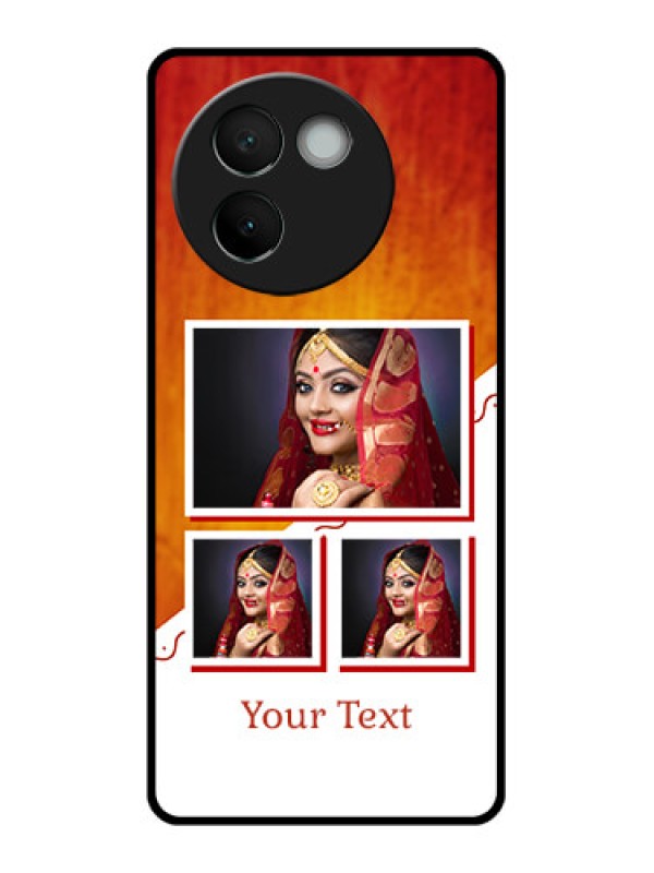 Custom Vivo V30E 5G Custom Glass Phone CaseWedding Memories Design