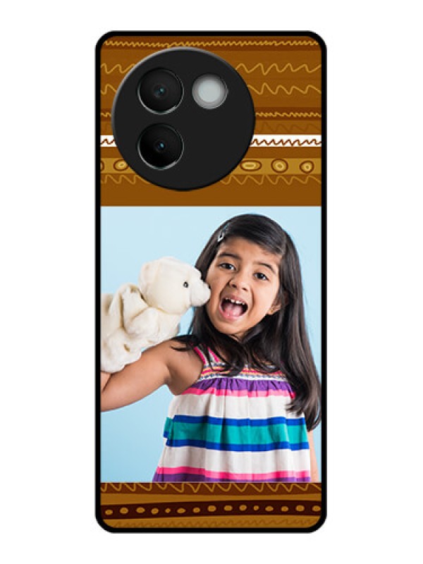 Custom Vivo V30E 5G Custom Glass Phone CaseFriends Picture Upload Design