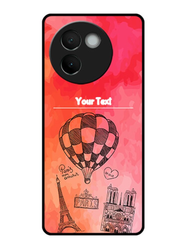 Custom Vivo V30E 5G Custom Glass Phone CaseParis Theme Design
