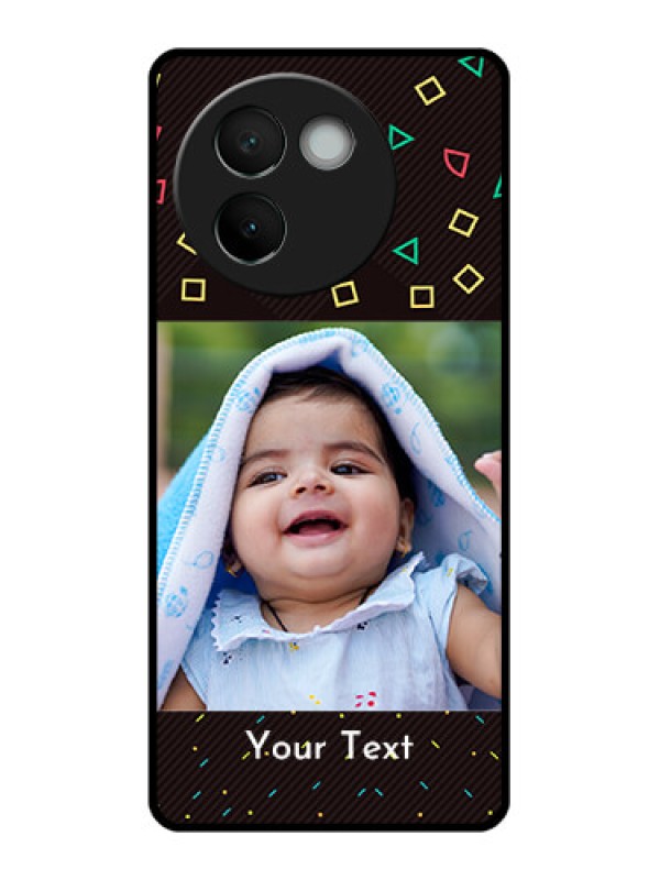 Custom Vivo V30E 5G Custom Glass Phone CaseWith Confetti Birthday Design