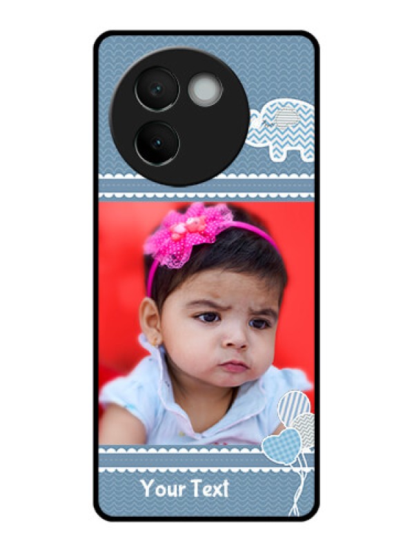 Custom Vivo V30E 5G Custom Glass Phone CaseWith Kids Pattern Design
