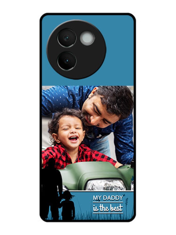 Custom Vivo V30E 5G Custom Glass Phone CaseBest Dad Design