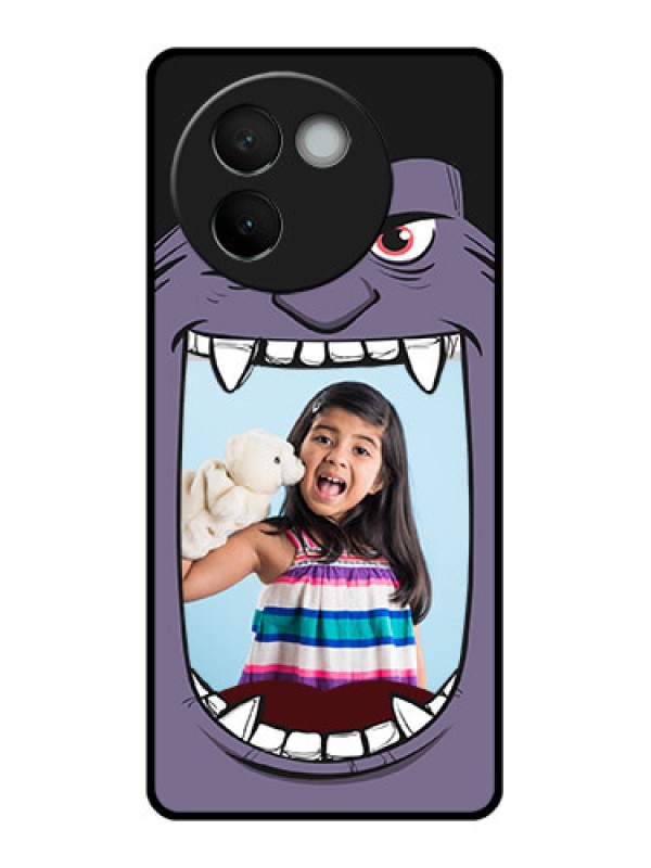 Custom Vivo V30E 5G Custom Glass Phone CaseAngry Monster Design