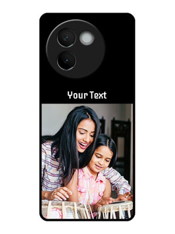 Custom Vivo V30E 5G Custom Glass Phone CasePhoto With Name Design