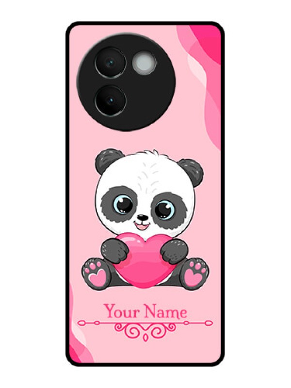 Custom Vivo V30E 5G Custom Glass Phone CaseCute Panda Design