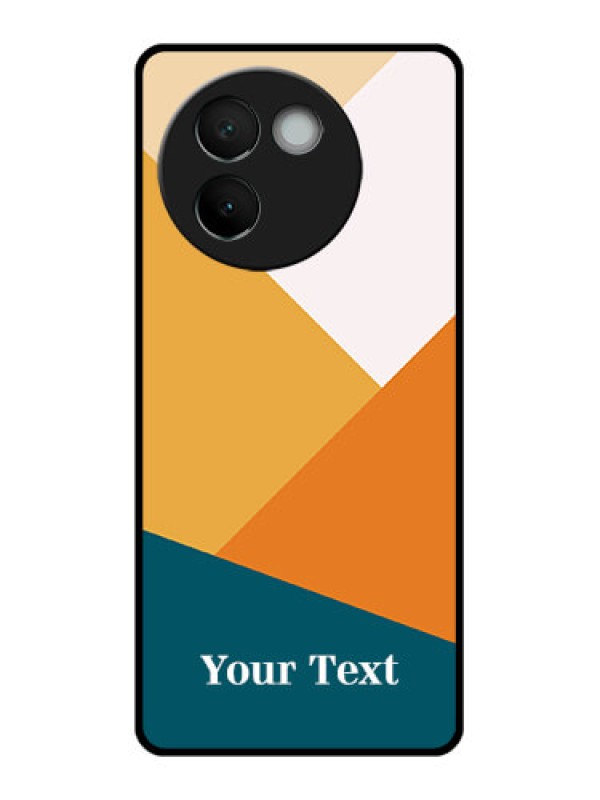 Custom Vivo V30E 5G Custom Glass Phone CaseStacked Multi - Colour Design