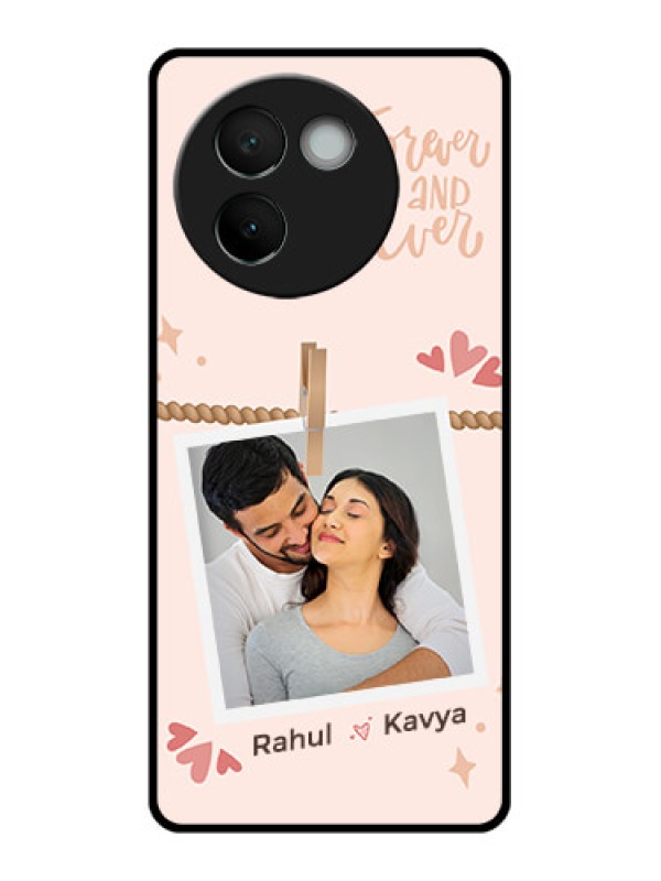 Custom Vivo V30E 5G Custom Glass Phone CaseForever And Ever Love Design