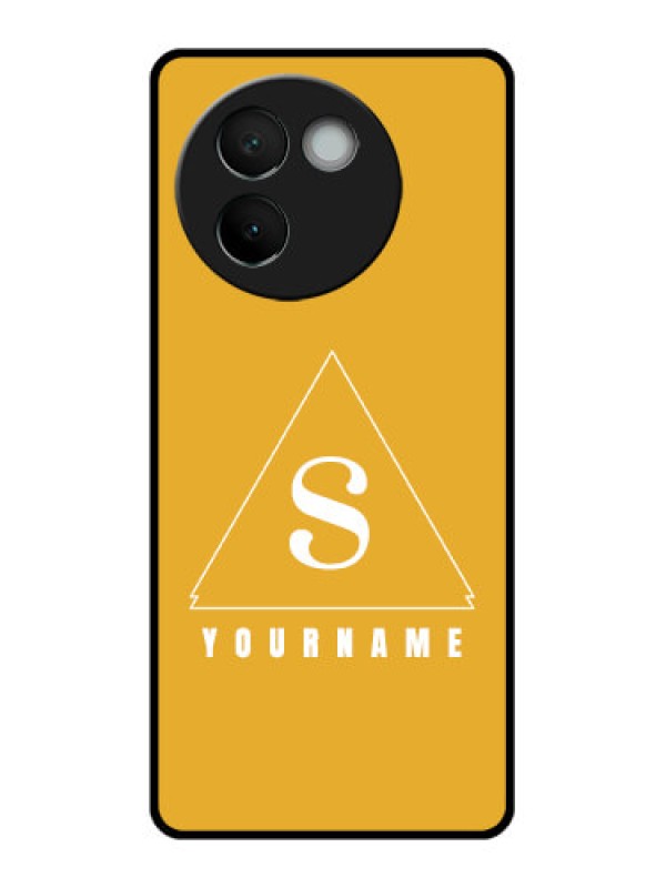 Custom Vivo V30E 5G Custom Glass Phone CaseSimple Triangle Design