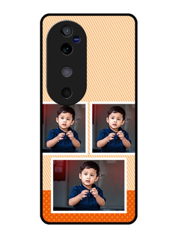 Custom Vivo V40 5G Custom Glass Phone CaseBulk Photos Upload Design