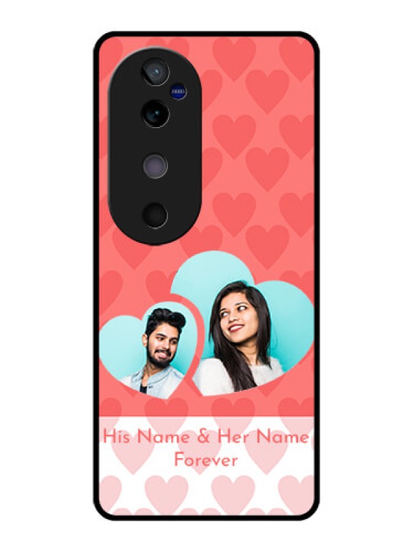 Custom Vivo V40 5G Custom Glass Phone CaseCouple Pic Upload Design