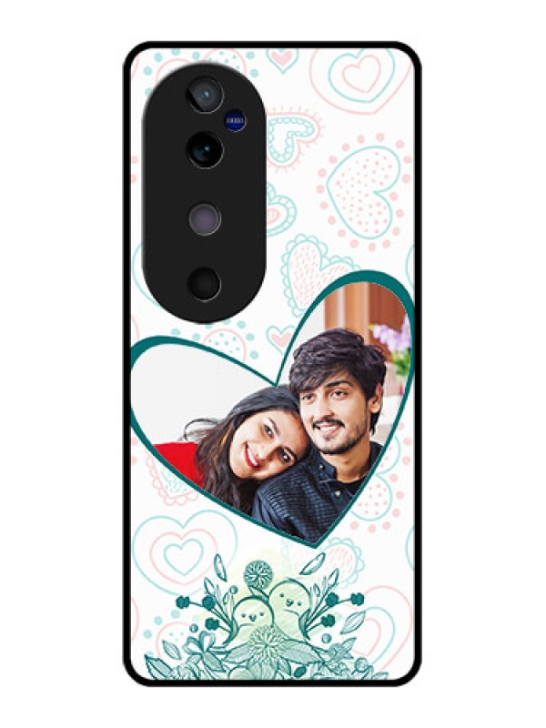 Custom Vivo V40 5G Custom Glass Phone CasePremium Couple Design