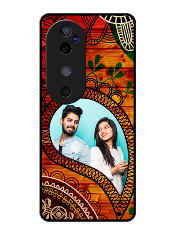 Custom Vivo V40 5G Custom Glass Phone CaseAbstract Colorful Design