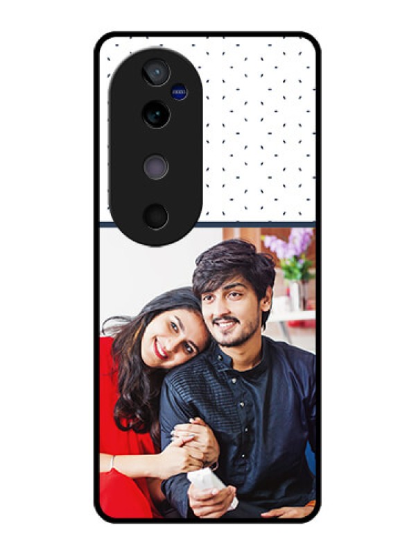 Custom Vivo V40 5G Custom Glass Phone CasePremium Dot Design