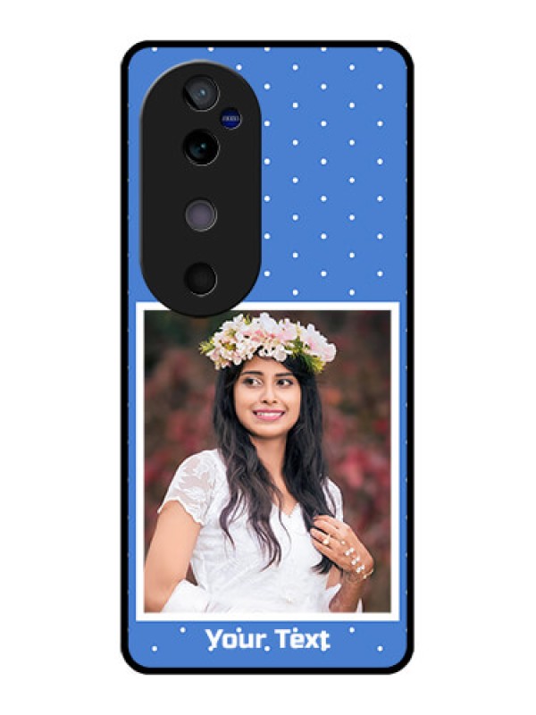 Custom Vivo V40 5G Custom Glass Phone CasePolka Dots Design