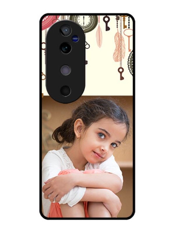 Custom Vivo V40 5G Custom Glass Phone CaseBoho Style Design