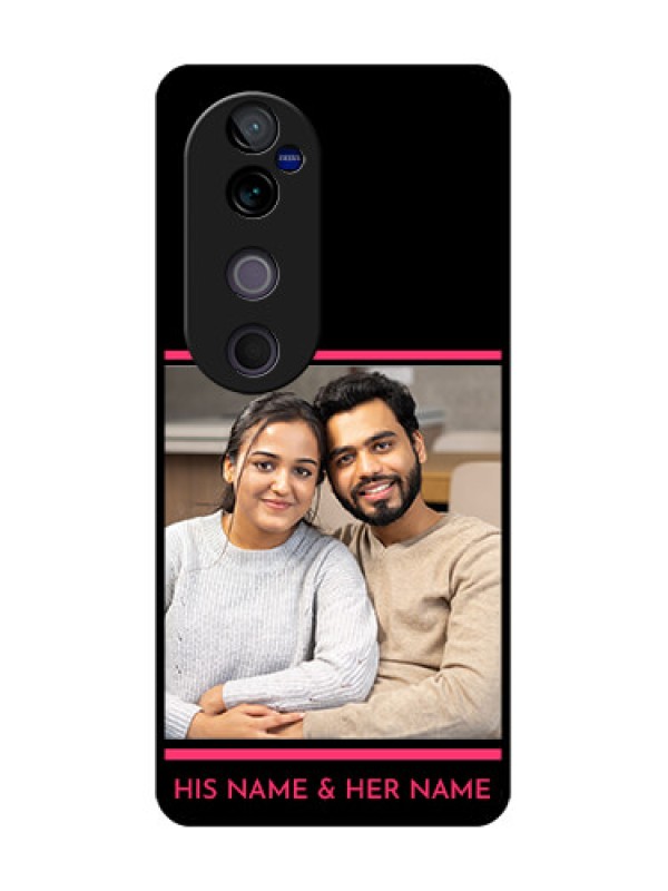 Custom Vivo V40 Pro 5G Custom Glass Phone CaseWith Add Text Design