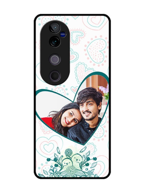 Custom Vivo V40 Pro 5G Custom Glass Phone CasePremium Couple Design