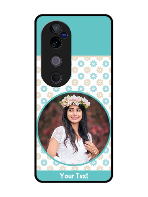 Custom Vivo V40 Pro 5G Custom Glass Phone CaseBeautiful Flowers Design