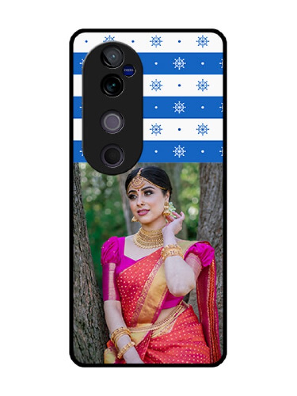 Custom Vivo V40 Pro 5G Custom Glass Phone CaseSnow Pattern Design